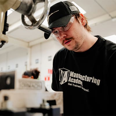 Students learn foundational skills in manufacturing in Yakima, Washington.